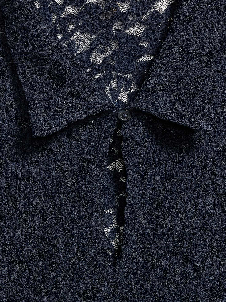Image number 4 showing, Lace Keyhole Polo Top