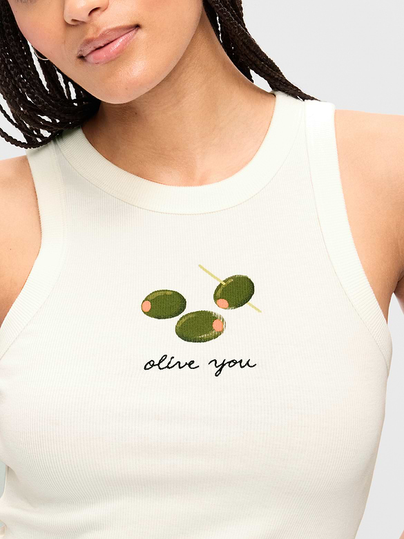 Camisole courte moulante