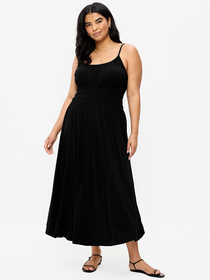Image number 7 showing, Fit & Flare Jersey Smocked-Waist Midi Dress