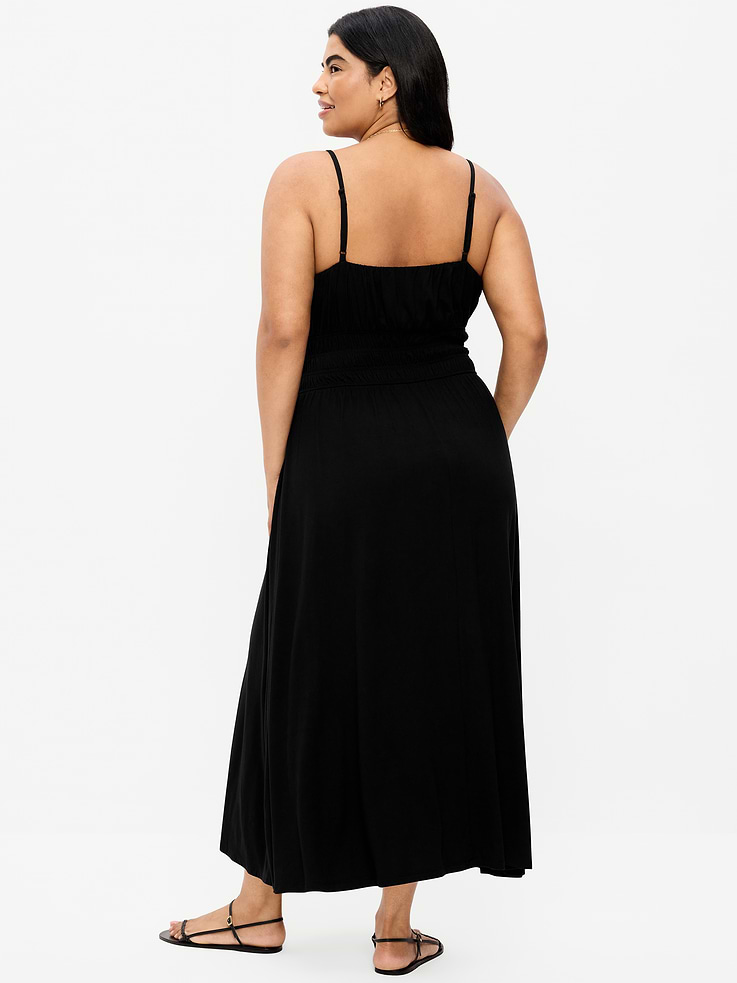 Image number 8 showing, Fit & Flare Jersey Smocked-Waist Midi Dress