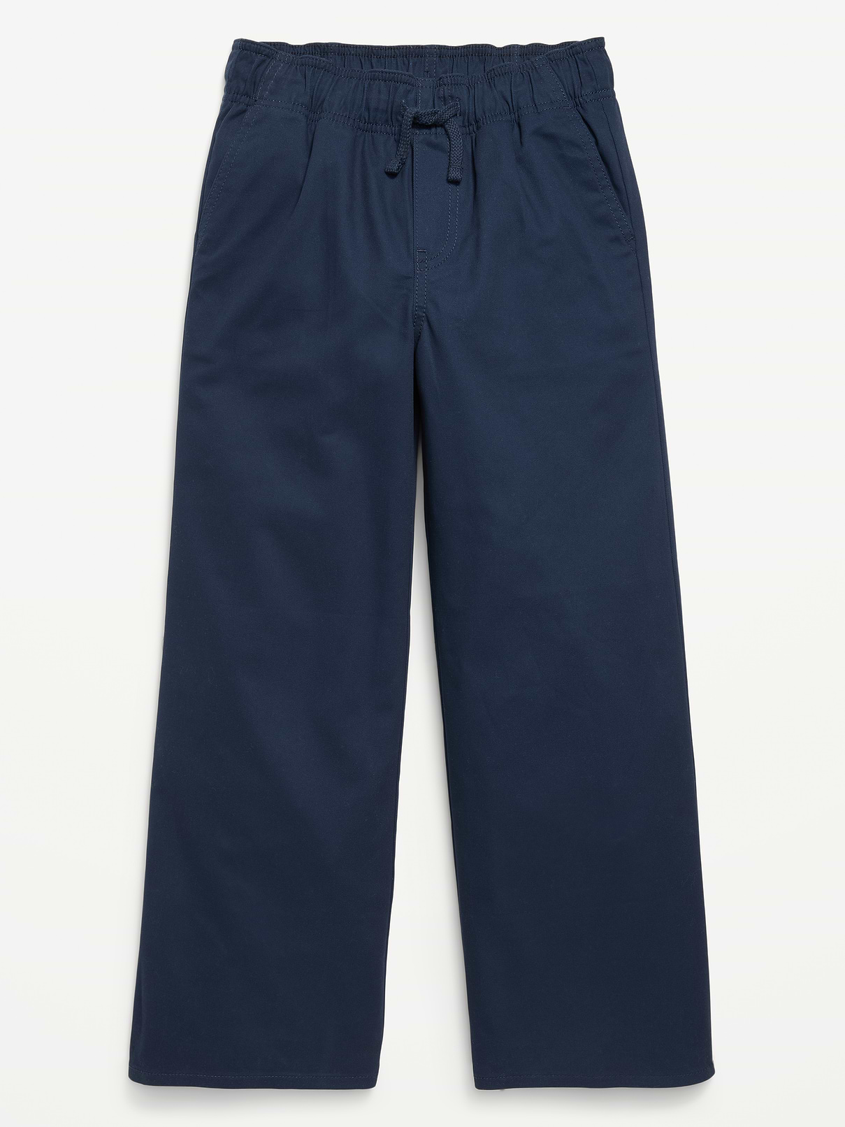 Image number 1 showing, School Uniform Baggy Wide-Leg Pull-On Pants for Girls