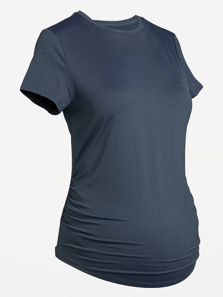 Image 2 of 2, Maternity StudioSmooth Short-Sleeve Jersey Top