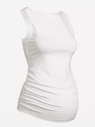 Image number 2 showing, Maternity Slit-Neck Tank Top
