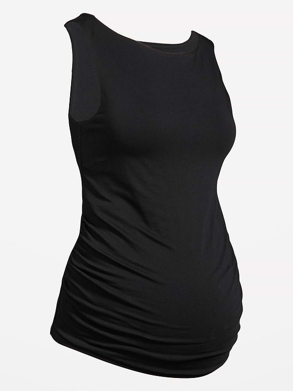 Maternity Hug Double-Layer Boat-Neck Top