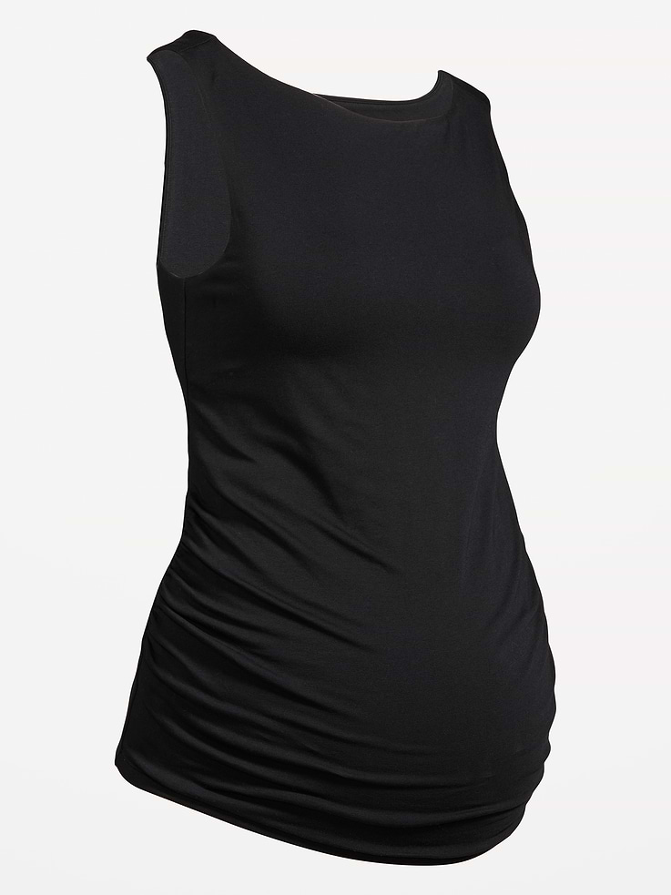 Image number 4 showing, Maternity Slit-Neck Tank Top
