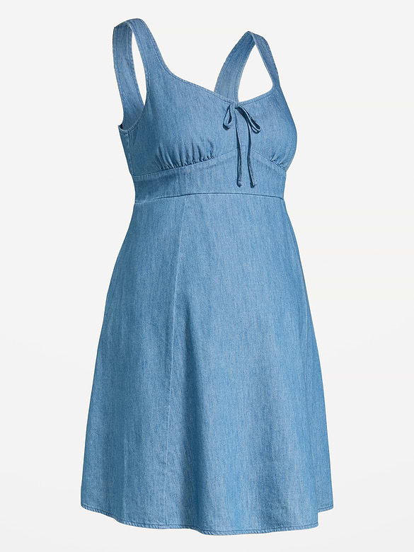 Maternity Fit & Flare Cami Mini Dress