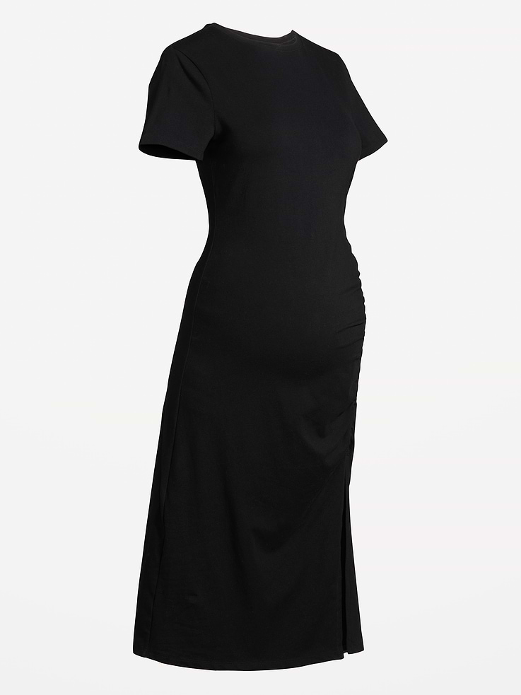 Image number 4 showing, Maternity Short-Sleeve Ruched Dress