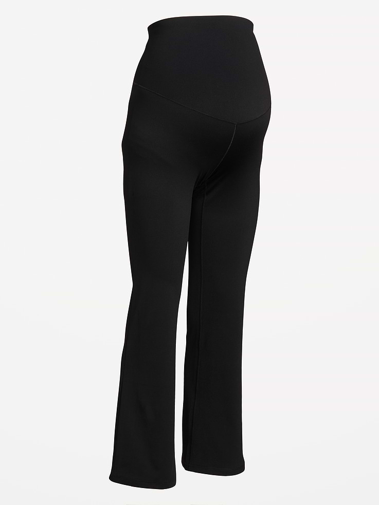 Image number 4 showing, Maternity Full-Panel StudioSmooth Flare Leggings