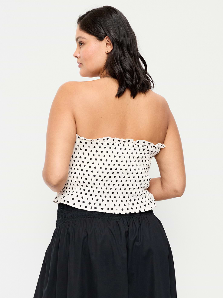 L'image numéro 8 présente Bustier à corsage smocké