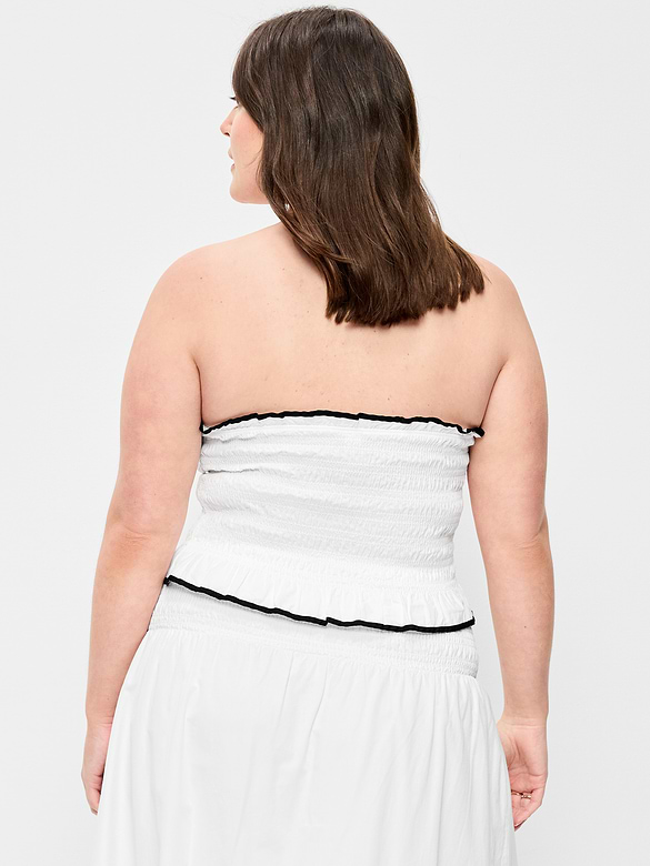 Bustier à corsage smocké