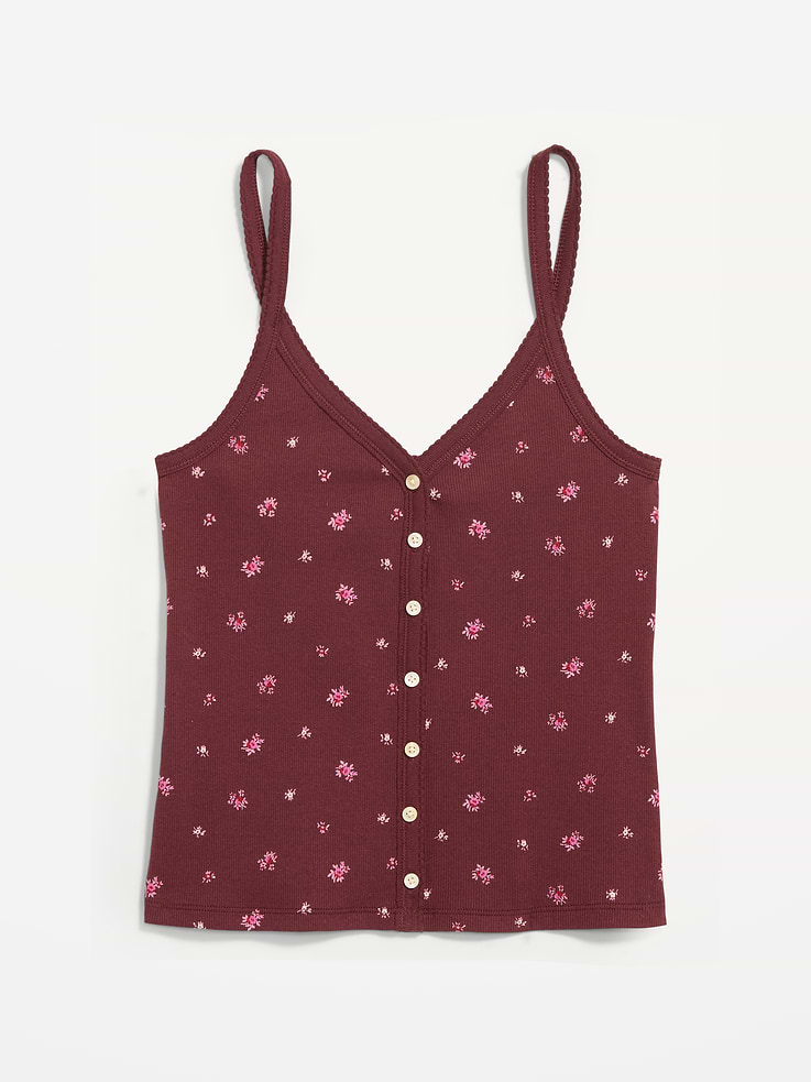 Image number 4 showing, Button-Front Cami Tank Top