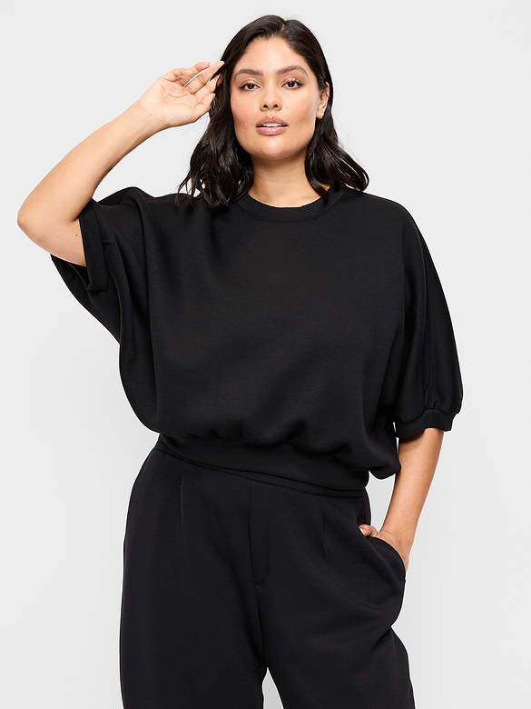 Bounce Fleece Dolman-Sleeve Top