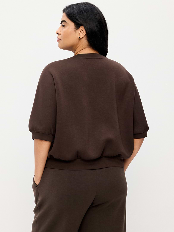 Bounce Fleece Dolman-Sleeve Top