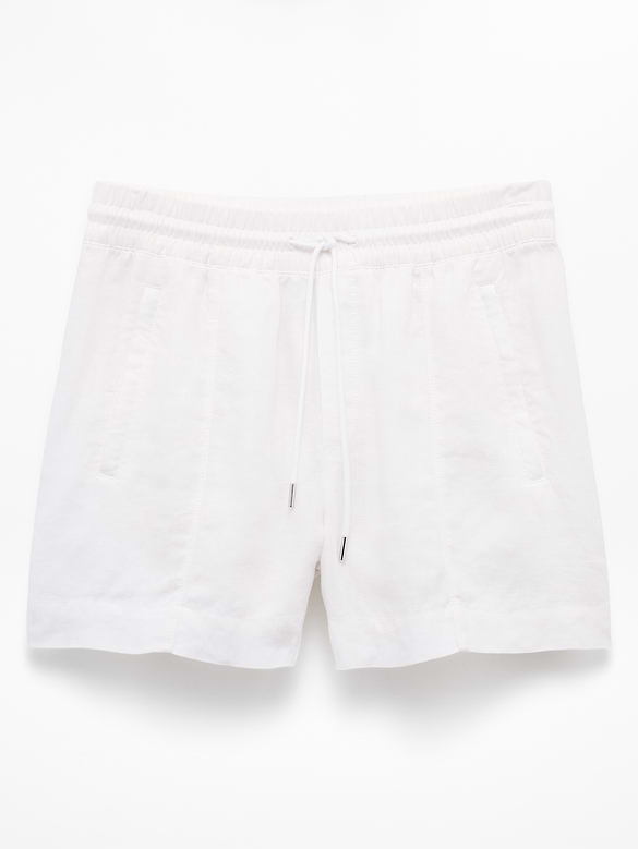 Retreat Linen Mid Rise 4" Short