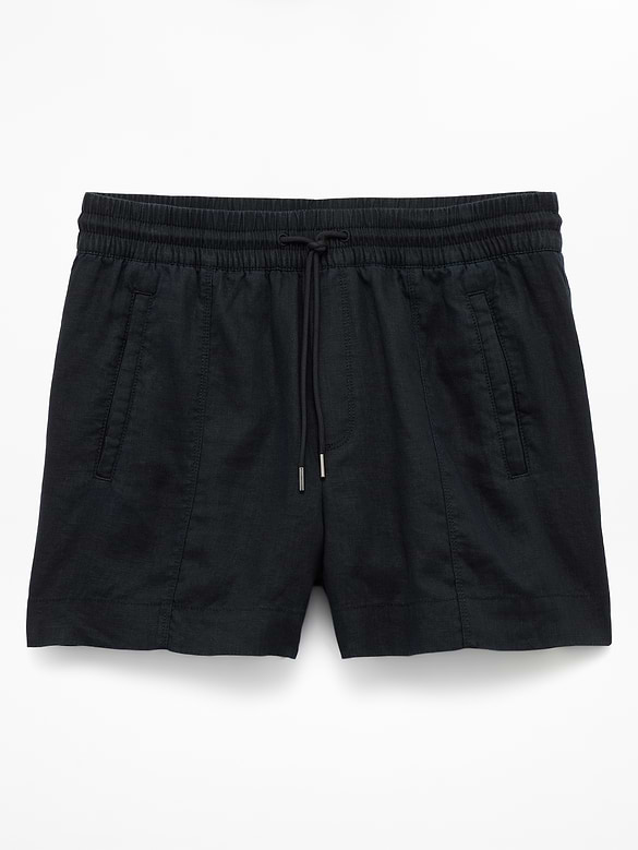 Retreat Linen Mid Rise 4" Short
