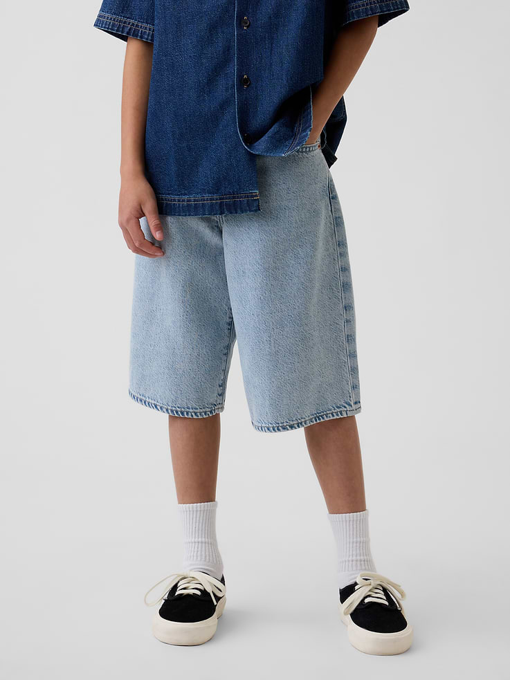 Image 3 de 6, Short ballon en denim Douceur suprême pour Enfant