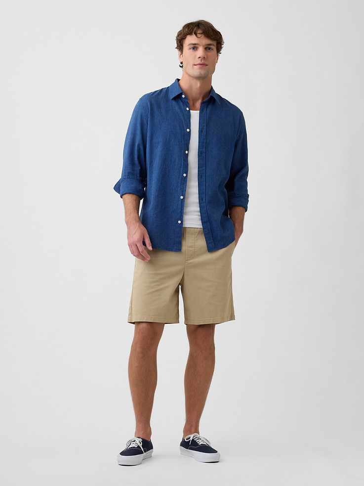 Image number 3 showing, Linen-Blend Shirt in Standard Fit