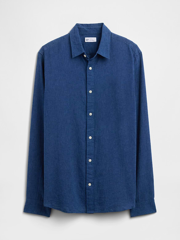 Linen-Blend Shirt in Standard Fit