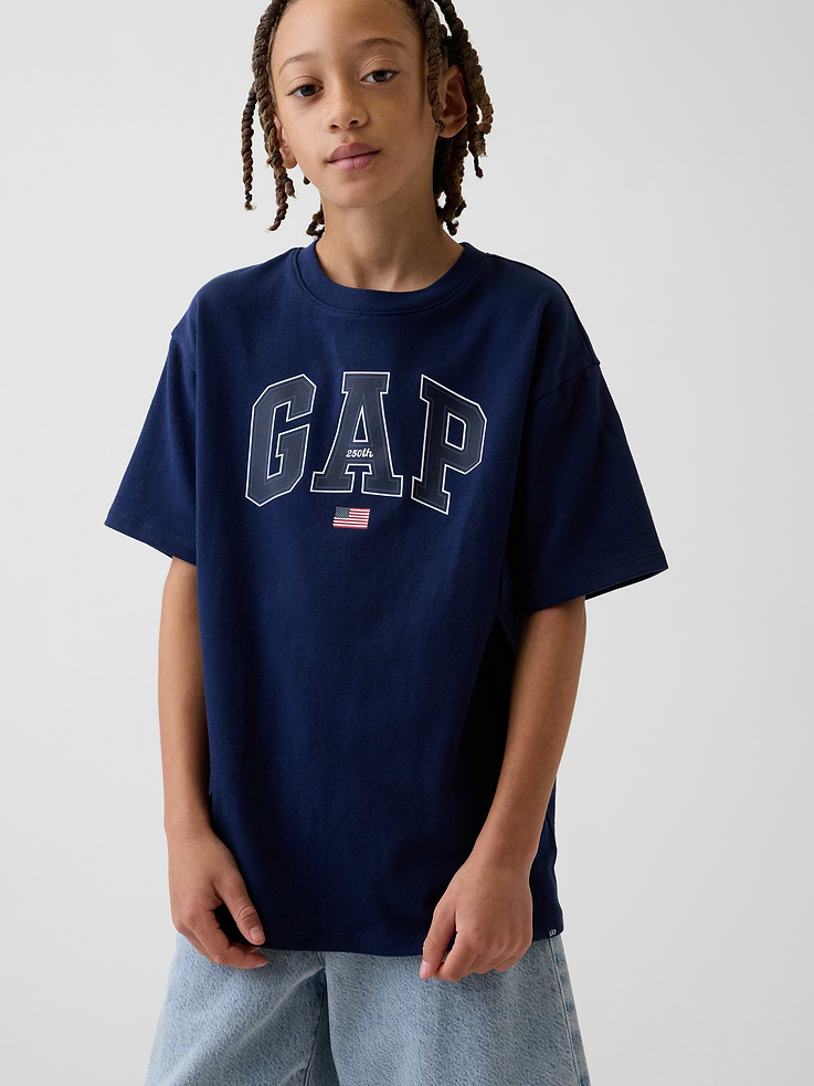 Image number 1 showing, Kids Heavyweight Relaxed Gap Logo T-Shirt