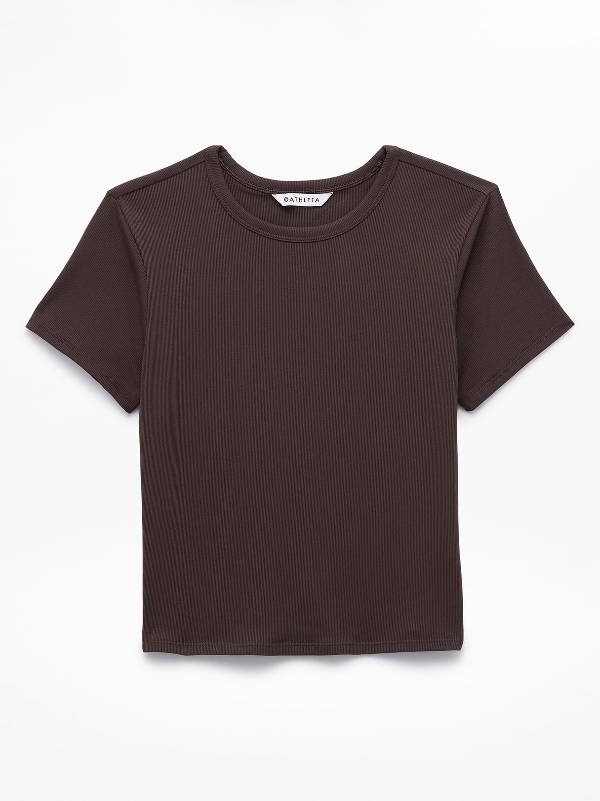 Signature Rib Crop Tee | Athleta