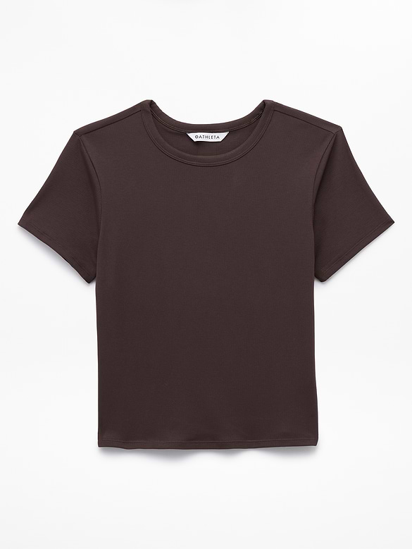 Signature Rib Crop Tee