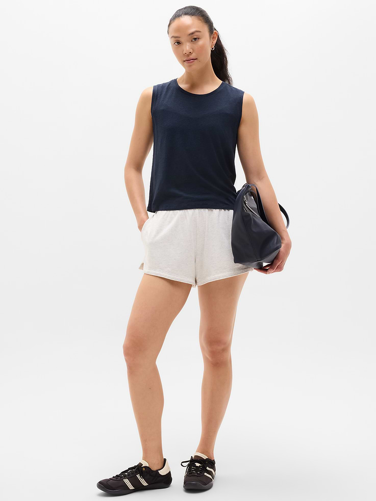 Image number 2 showing, Getaway Linen Blend Muscle Tank