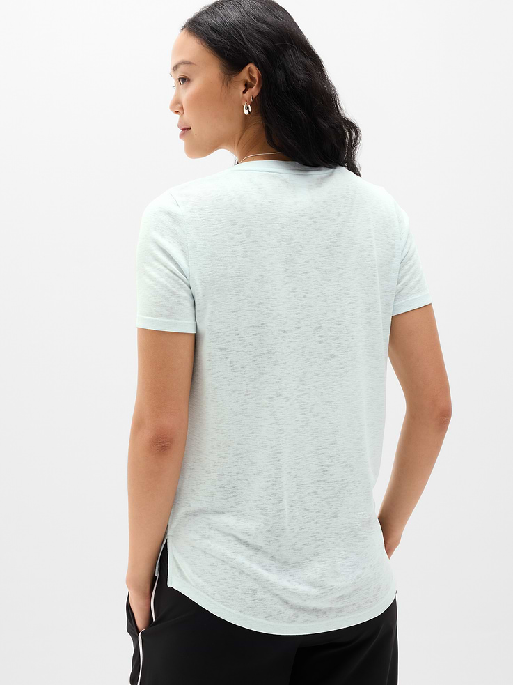 Image number 3 showing, Breezy Scoop V-Neck Tee