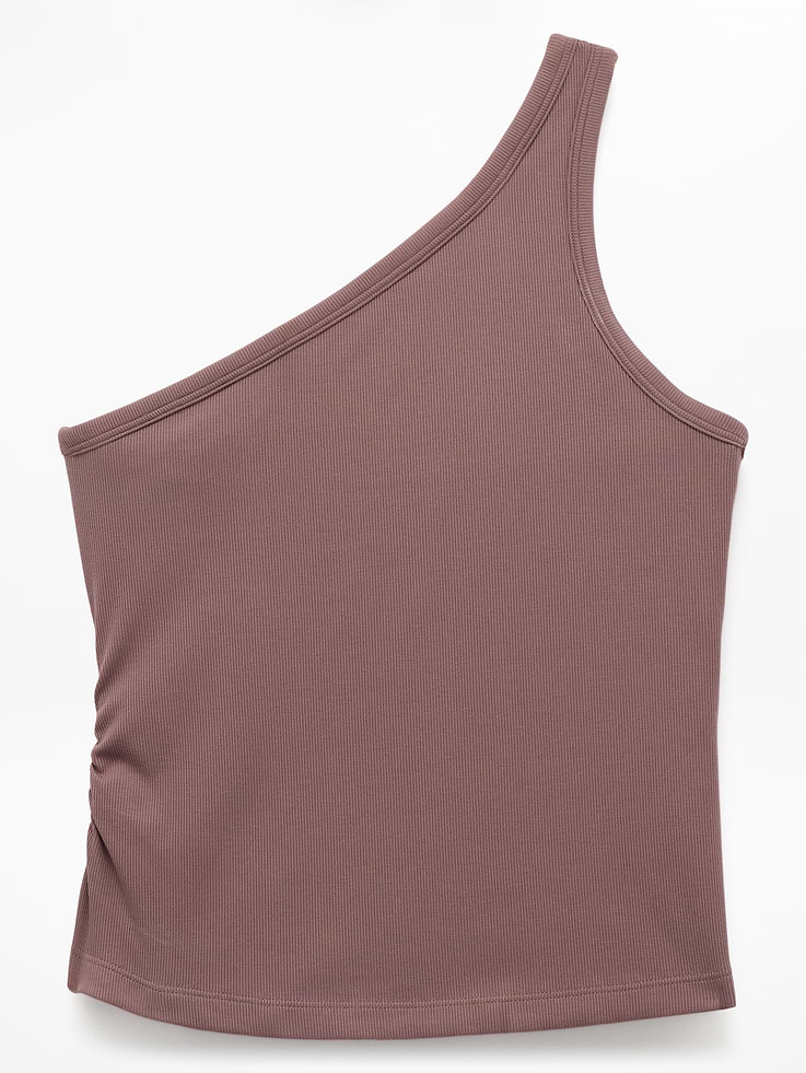 Image number 6 showing, Signature Rib Asym One Shoulder Support Top