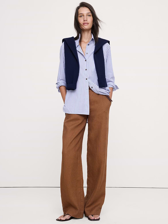 The Oversized Shirt in Cotton Poplin