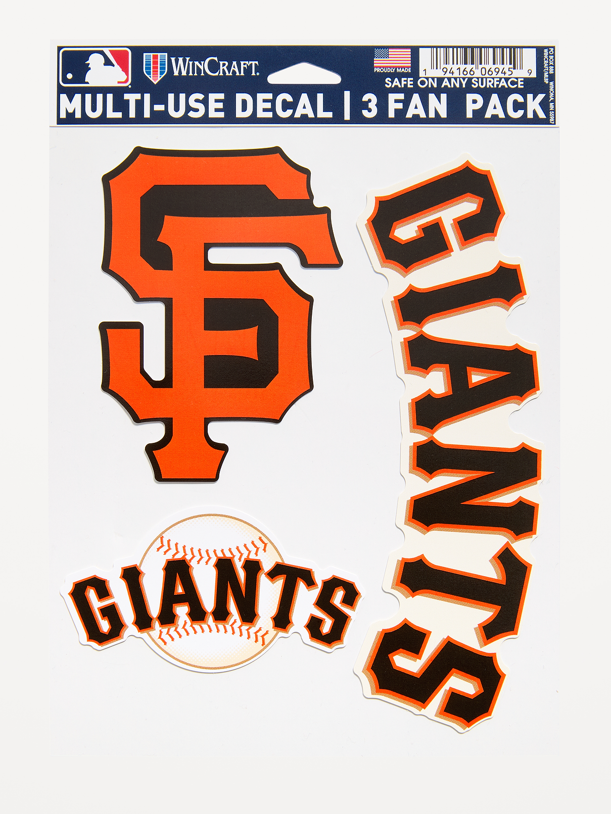 Image 1 of 1, 3-pack, these versatile decals adhere smoothly to a wide variety of surfaces including, tumblers, laptops, desks, windows, and more, removeable and reusable, vinyl material, Product #1180369