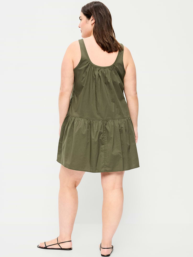 Image number 8 showing, Drop-Waist Swing Mini Dress