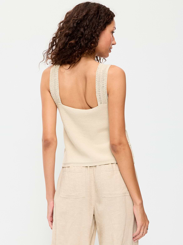 Camisole en coton littoral à motifs de cercles