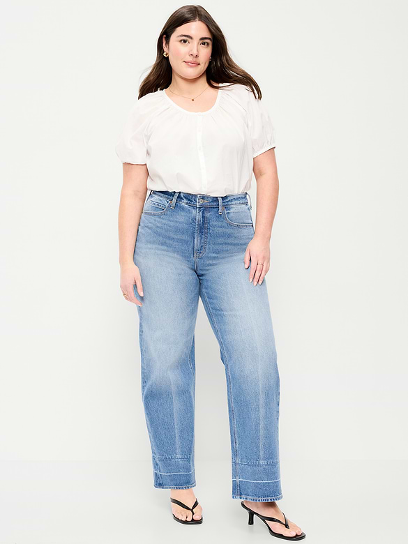 Extra High-Waisted Wide-Leg Jeans