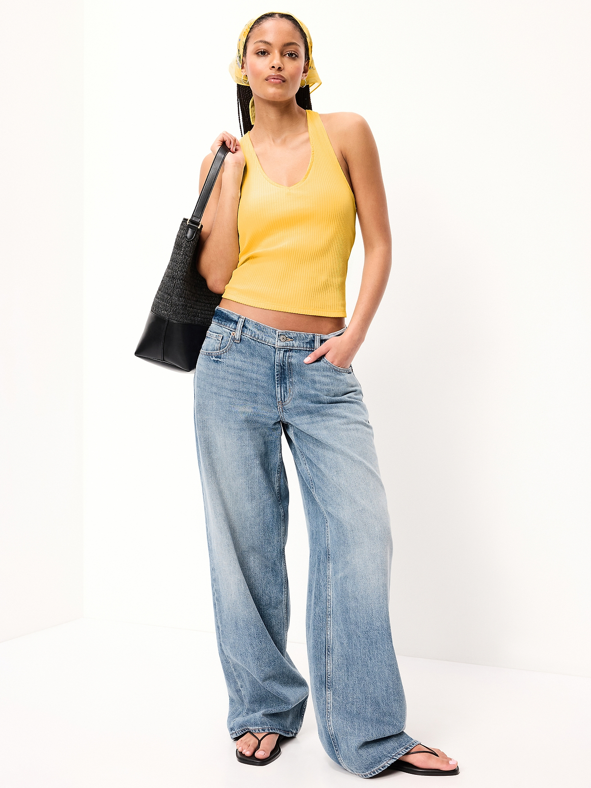 Ribbed Loop-Back Halter Top | Old Navy
