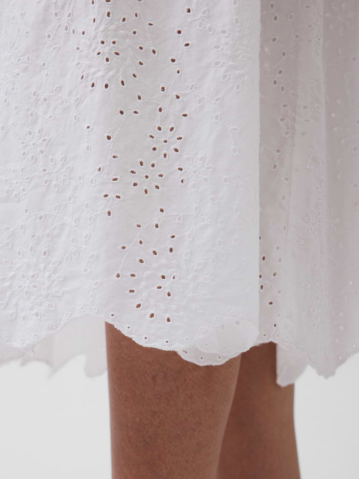 Image number 5 showing, Eyelet Drop-Waist Maxi Dress