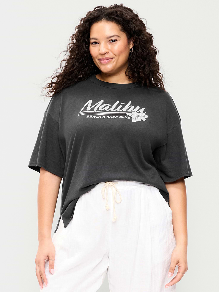 Image number 7 showing, Short-Sleeve Loose Crew-Neck T-Shirt