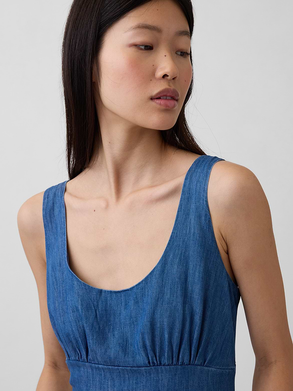 Shirred Maxi Dress