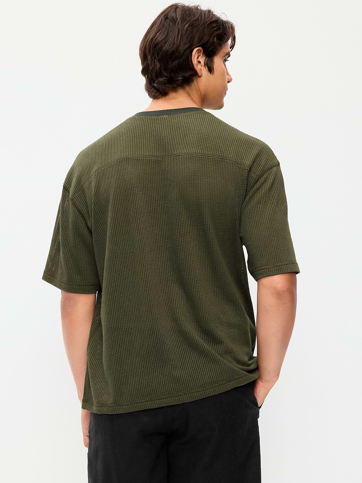 Image number 2 showing, Football-Style Knit T-Shirt