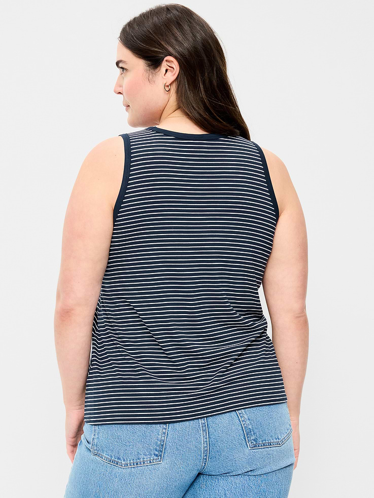 Image number 6 showing, Luxe High-Neck Tank Top
