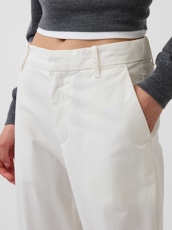 Mid Rise Khakis