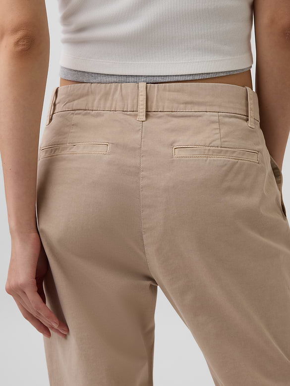 Mid Rise Khakis