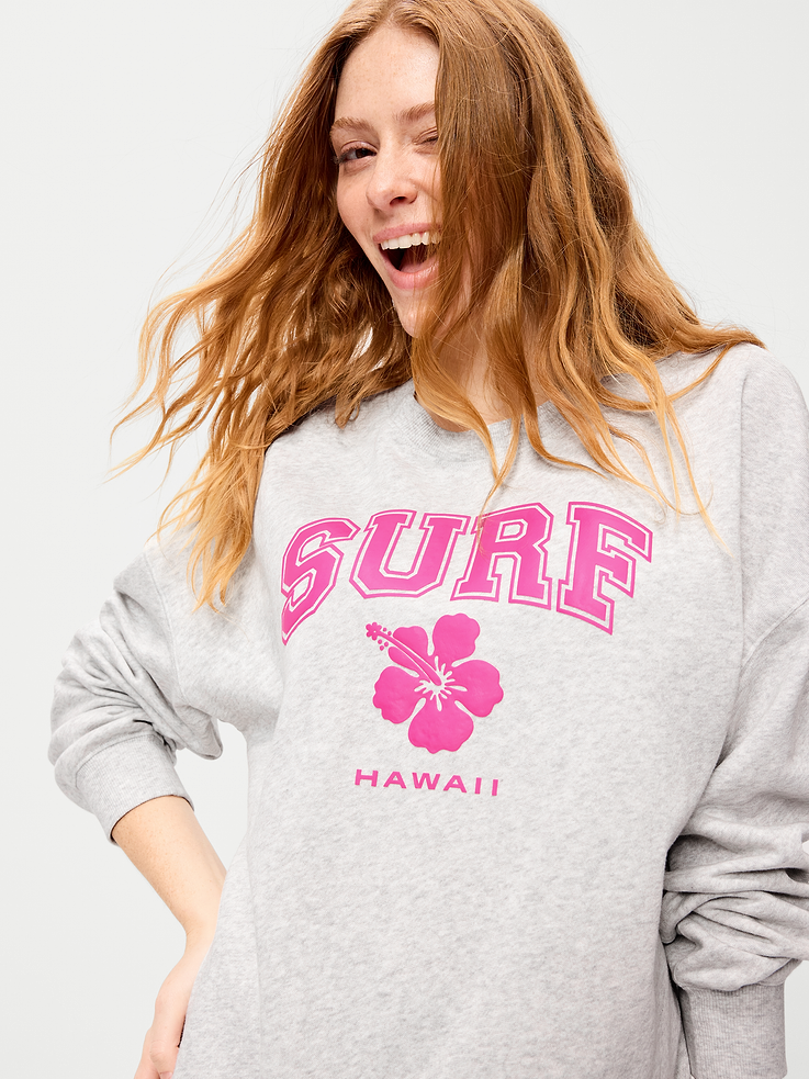 Image number 3 showing, SoComfy Oversized Crew-Neck Sweatshirt