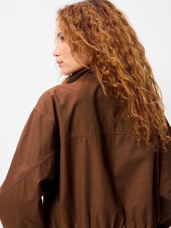 Twill Utility Zip-Front Jacket