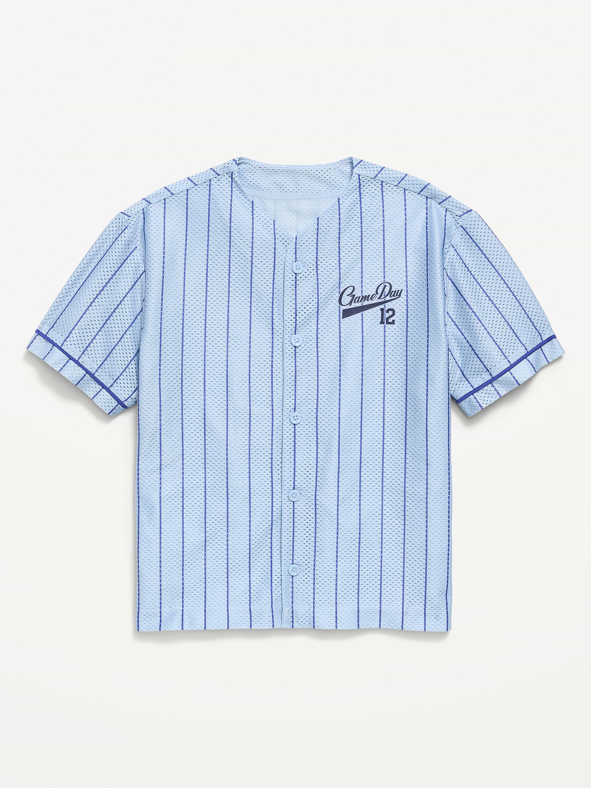 Image number 1 showing, Oversized Mesh Baseball Shirt for Boys