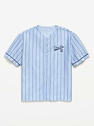 Image number 1 showing, Oversized Mesh Baseball Shirt for Boys