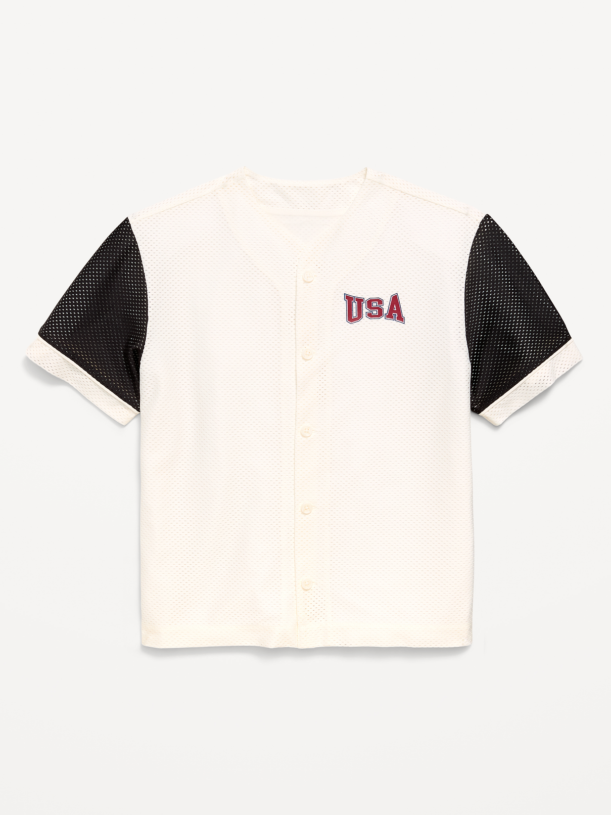Image number 1 showing, Oversized Mesh Baseball Shirt for Boys