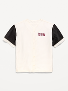 Image number 1 showing, Oversized Mesh Baseball Shirt for Boys