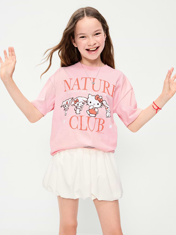 Hello Kitty® Oversized Graphic T-Shirt for Girls