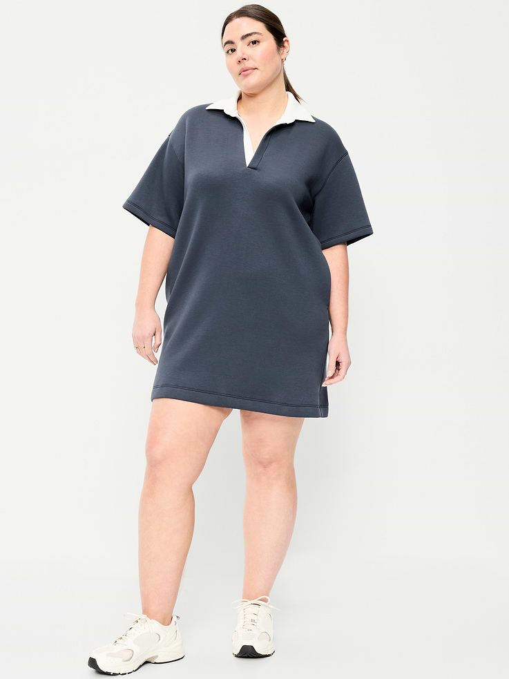 Image number 3 showing, Bounce Fleece Short-Sleeve Polo Dress