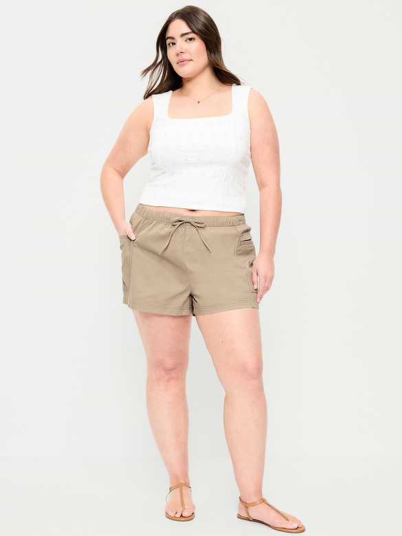 Short utilitaire à taille haute extensible